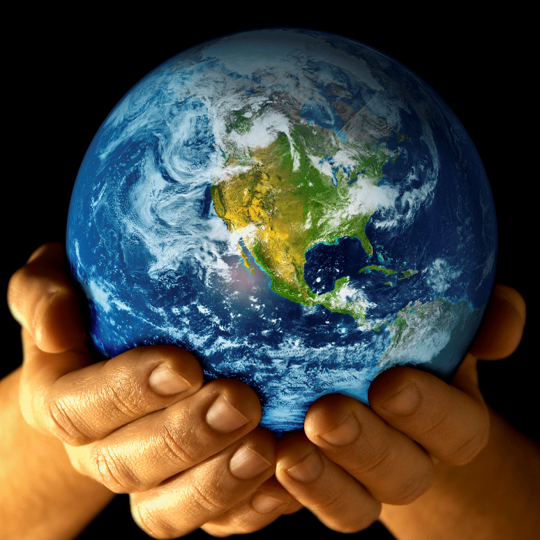 Earth Held in Hands